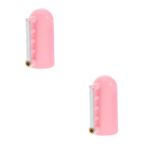2Stk Mehrfarbiger Strickdorn Garnführer Fingerhütchen Strickzubehör 2
