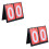2Stk Handlicher Score Flipper Rot, 2- Spielstandzähler 5