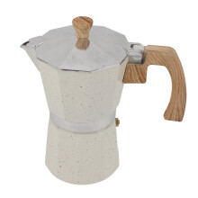 Cafetière moka 300 ml beige 9 19,5 cm 6 tasses Mocha