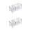 2Pièces Rangement Salle De Bain Bleu PP Ventilé Pour Éponge 1