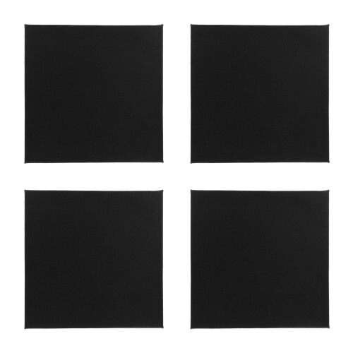 4Pièces Toile Coton Noir Pour Peinture Huile 1