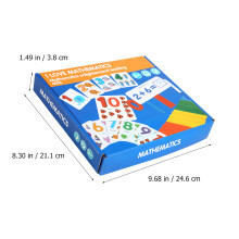 1Ensemble Jouet Éducatif Bois Plastique Coloré Aide Math Enfants