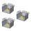 3Pièces Mini Clôture En ABS Grise Protection Et Jeux De Construction 1