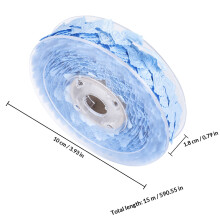 15M Ruban Empreinte Bébé Bleu En Non- , Idéal Pour Décor De Fête
