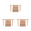 3Pièces En Bois Pour Hamster Rampe Multiusage Animaux 5