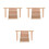 3Pièces En Bois Pour Hamster Rampe Multiusage Animaux 6