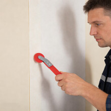 1Rouleau Rouleau De Bordure Ergonomique Rouge Pour Tapisserie Murale