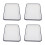 4Pièces Plat Rétro Émaillé Rectangle Résistant Haute Température 1