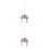 2Pièces Suspendue Perroquets Acier Inoxydable Argentée 6