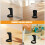 2Pièces Support De Rasage Noir Plastique Pour Outils Et Brosse À 5