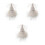 3Pièces Barrette Chapeau Plume Paillettes Accessoires 3