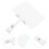 24Sets Compacte Wit PVC Prijskaart Houder Voor En Supermarktrek 8