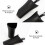 2Pièces Support En Plastique Noir Rangement Durable 4