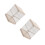 2Pièces Boîte Rotative Beige Multi-Couches Pour Cosmétiques 3
