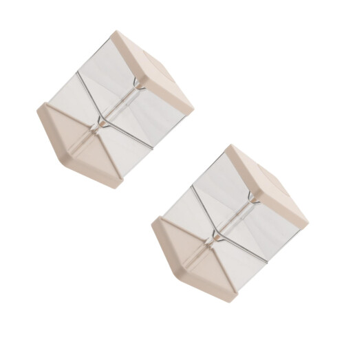 2Pièces Boîte Rotative Beige Multi-Couches Pour Cosmétiques 2