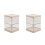 2Pièces Boîte Rotative Beige Multi-Couches Pour Cosmétiques 4