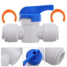 4St PVC Waterslang Snelkoppeling Kogelkraan Wit Voor Reparatie