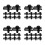 4Ensembles Clips U-Nut Métal Noir Kit Fixation Capsot Durable 2