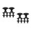 24Pièces Boutons De Zinc Noir Design Pour Armoire 3
