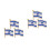 6St Israël Lapel Pins Legering Multi Kleuren Feest Accessoires 3