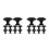 24Pièces Boutons De Zinc Noir Design Pour Armoire 4