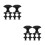 24Pièces Boutons De Zinc Noir Design Pour Armoire 5
