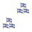 6St Israël Lapel Pins Legering Multi Kleuren Feest Accessoires 6