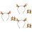 3Sets Antler Haarband Party Accessoires En Duurzaam 5