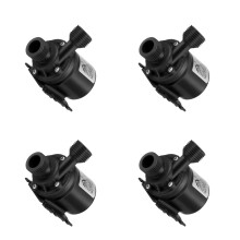 4St Zwarte Mini Dompelpomp Met Borstelloze Motor Watercirculatie