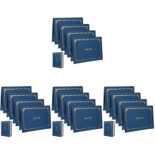 16St Blauwe Papieren Certificaathouders Set Voor Diploma's En Awards