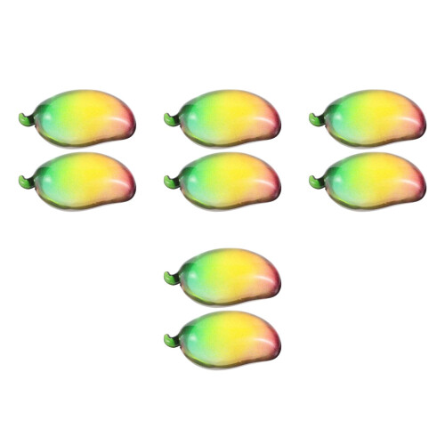 8Pièces Fruit Artificiel Mangue Cristal Multi Usage Décor Sophistiqué 1
