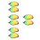 8Pièces Fruit Artificiel Mangue Cristal Multi Usage Décor Sophistiqué 4