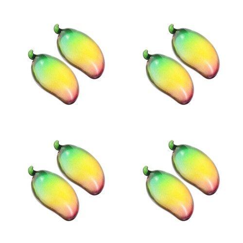 8Pièces Fruit Artificiel Mangue Cristal Multi Usage Décor Sophistiqué 2