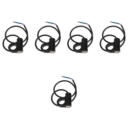 5St Zwart Motorfiets 7/8 Handlebar Switch Aluminium Lichtschakelaar 2