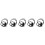 5St Zwart Motorfiets 7/8 Handlebar Switch Aluminium Lichtschakelaar 8