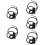 5St Zwart Motorfiets 7/8 Handlebar Switch Aluminium Lichtschakelaar 9