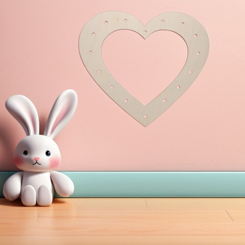 Khaki Hartvormige Kransbasis Voor DIY Bruiloft Decoratie