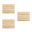 3St Beige Bamboe Badmat Met Antislip, Hittebestendig En Drogend 6