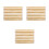 3St Beige Bamboe Badmat Met Antislip, Hittebestendig En Drogend 7