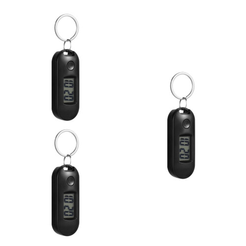3St Zwarte Studenten Sleutelhanger Horloges, Stil En Compact