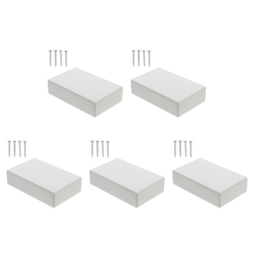 5St ABS Plastic Beveiligde Elektronica Opbergdoos Lichtgrijs Discreet 1