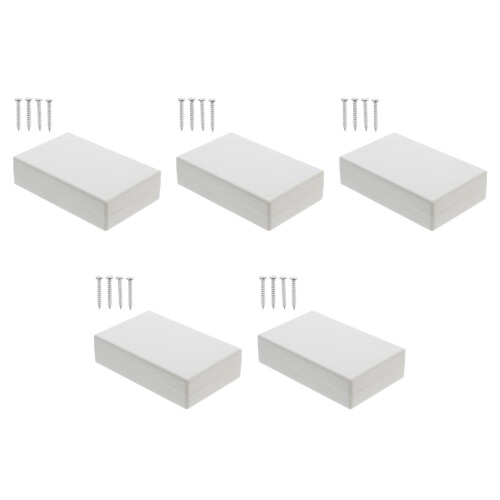 5St ABS Plastic Beveiligde Elektronica Opbergdoos Lichtgrijs Discreet 2