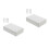 2St Draagbare ABS Plastic Opbergbox Lichtgrijs Voor Waardevolle Items 2