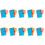 60Sets Gekleurde A6 Ringband Tabbladen 6-Rings Scheiders Schrijfbaar 2