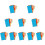 60Sets Gekleurde A6 Ringband Tabbladen 6-Rings Scheiders Schrijfbaar 6
