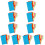 60Sets Gekleurde A6 Ringband Tabbladen 6-Rings Scheiders Schrijfbaar 8