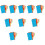 60Sets Gekleurde A6 Ringband Tabbladen 6-Rings Scheiders Schrijfbaar 7