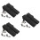 6St Compacte Toggle Clamp Met Elastomeer Rubberen Absorptie Zwart 6