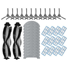 Compatible for E1, 850T, VC704R Ultenic D5 Series Main Side Brush Filter Mop Accessories(38pcs)
