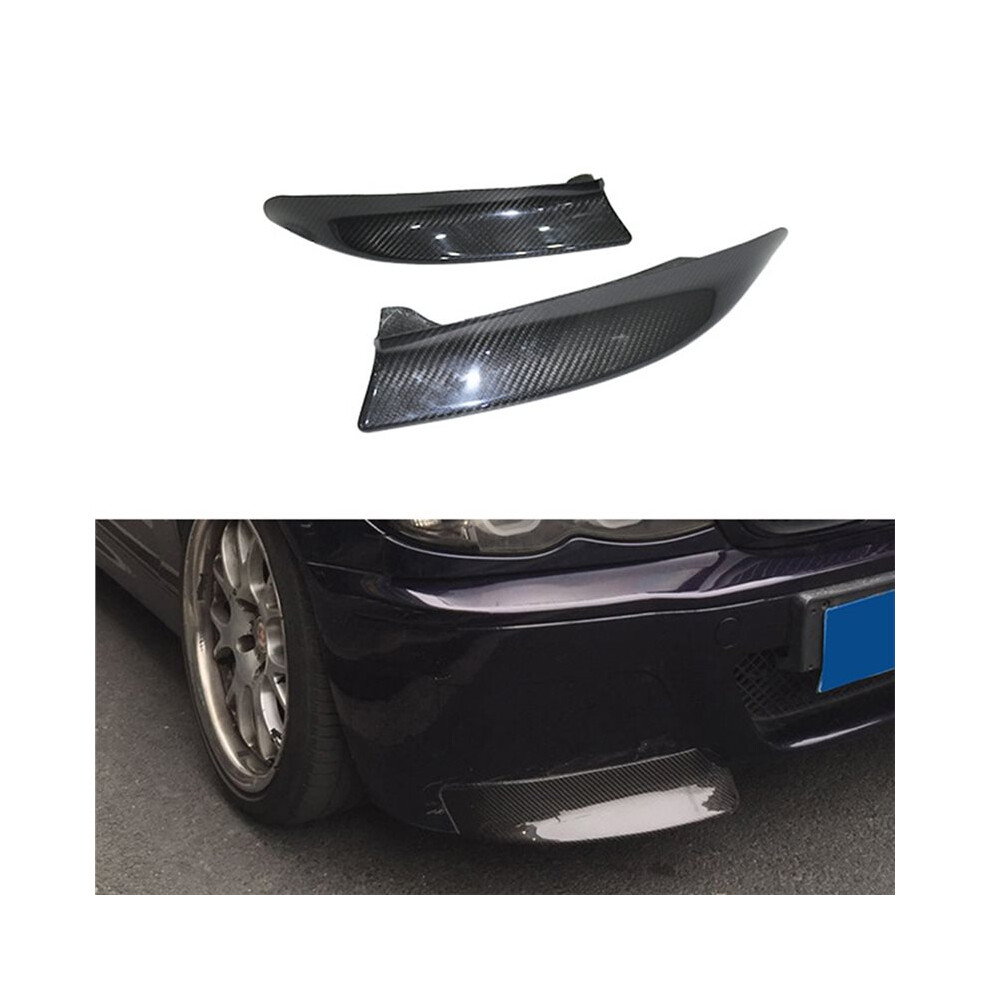 For E46 M3 1999-2006 Real Dry Carbon Fiber Front Bumper Splitter Spoiler Lip 6032294221322